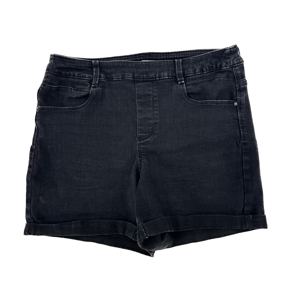 Time and Tru Black Denim Jean Shorts